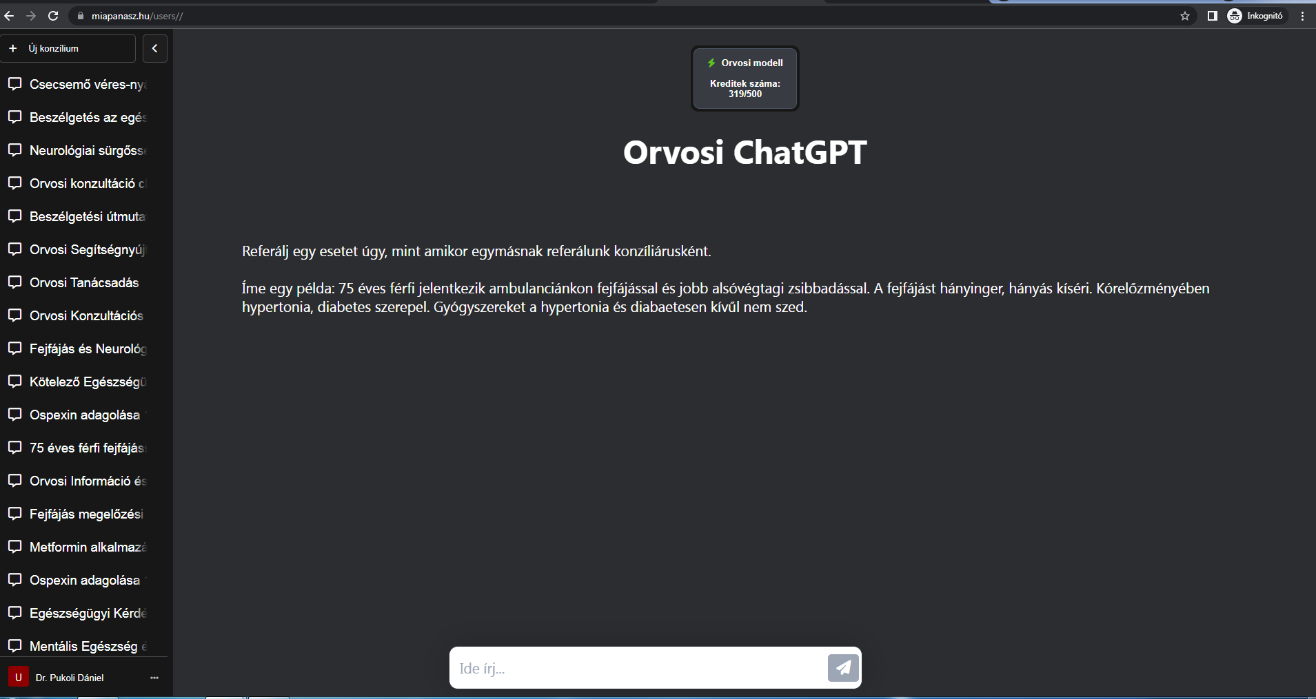 Orvosi ChatGPT